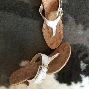 Stuart Weitzman thong sandals, size 10